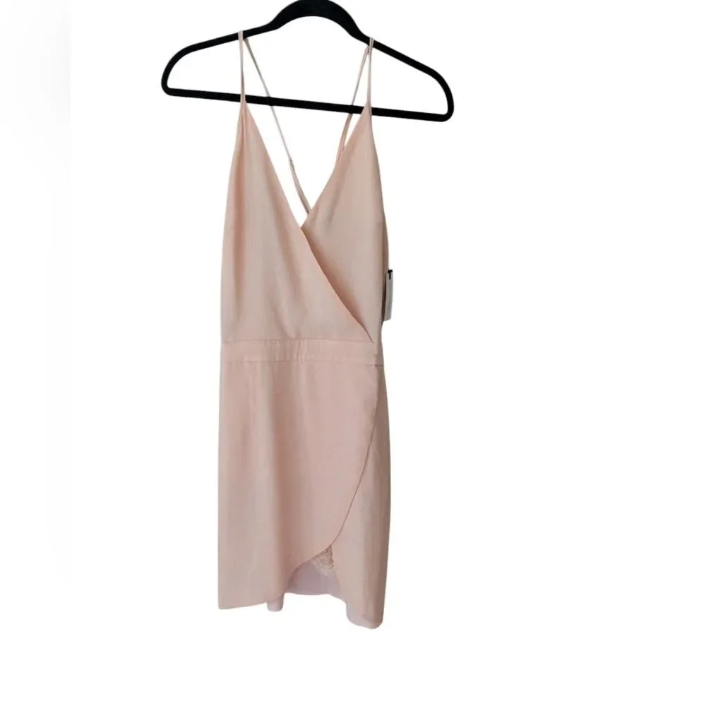 Lovers +‎ Friends Soulmate Surplice Mini Dress Papaya ASO Jane The Virgin Medium